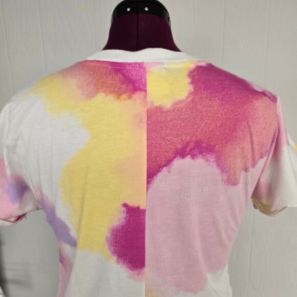 Women's Champion Colorful Front Tie Knot Cropped T-Shirt | Size Small - Picture 8 of 11